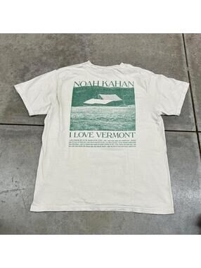 noah kahan i love vermont beige indie band singer shirt size large